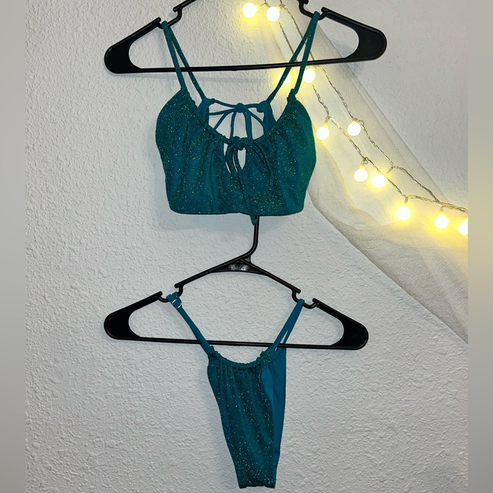 Handmade Custom Reversible Glitter Bikini